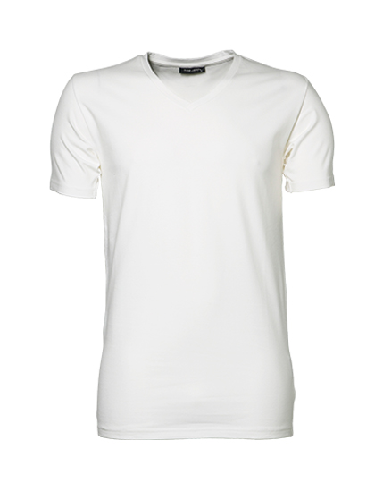 Tee Jays Stretch V-Neck Tee in White