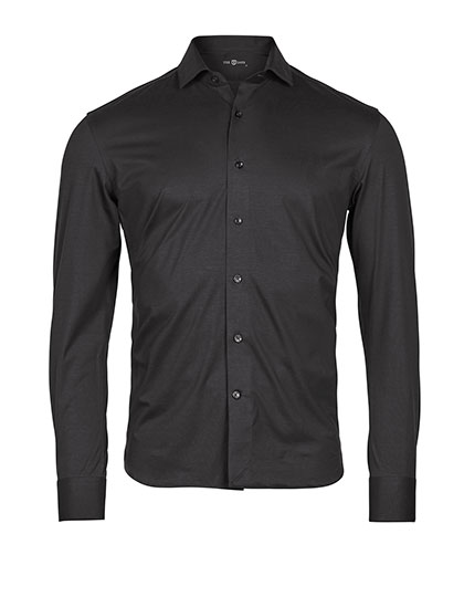 Tee Jays Active Stretch Shirt in Black