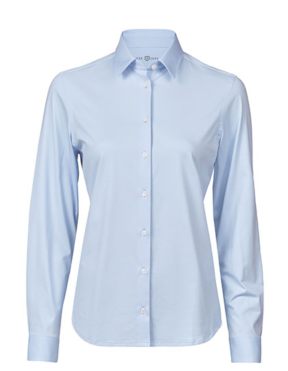 Tee Jays Women's Active Stretch Shirt in Light Blue