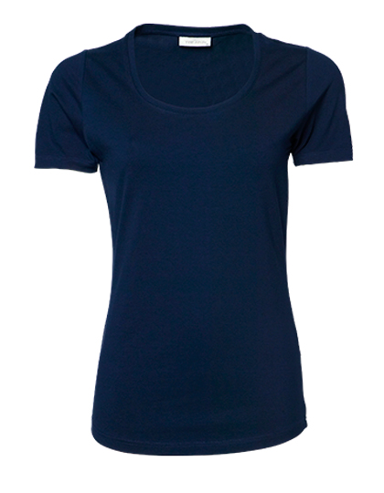 Tee Jays Women's Stretch Tee in Navy