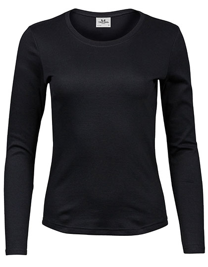 Women's Long Sleeve Interlock Tee — besticken oder bedrucken lassen