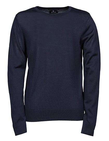 Tee Jays Men's Crew Neck Sweater in Navy