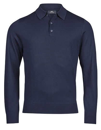 Tee Jays Polo Knit in Navy