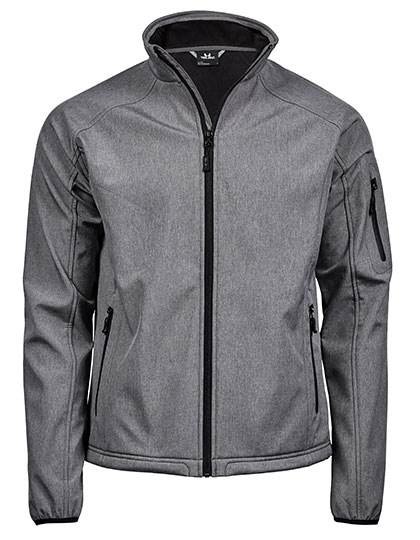 Tee Jays Men's Lightweight Performance Softshell Jacket in Grey Melange