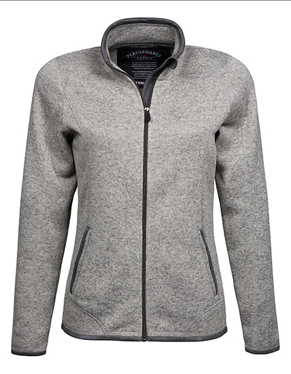 Tee Jays Women's Outdoor Fleece Jacket in Grey Melange