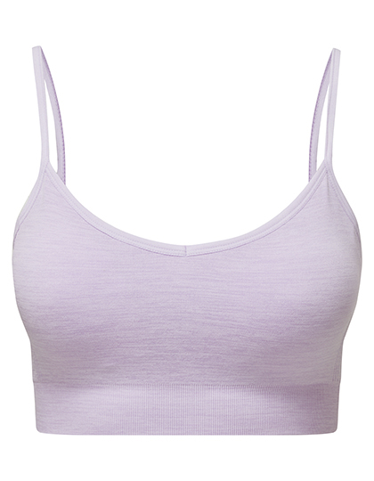 TriDri® Women's Recycled Seamless '3D Fit' Multi-Sport Flex Bra in Lilac Melange