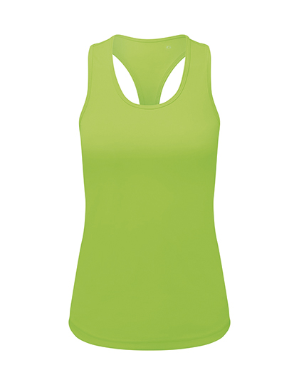 TriDri® Women's Recycled Performance Slim Racer Back Vest in Lightning Green