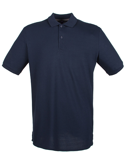 Henbury Men's Micro-Fine Piqué Polo Shirt in Oxford Navy