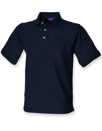 Henbury Ultimate 65/35 Piqué Polo Shirt in Navy