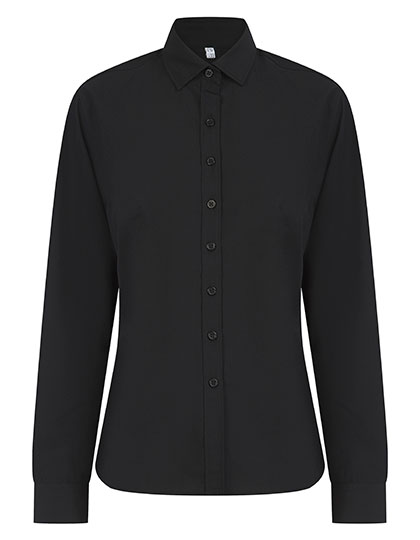 Ladies' Long Sleeved 'Cotton Feel' Coolplus® Shirt — besticken oder bedrucken lassen