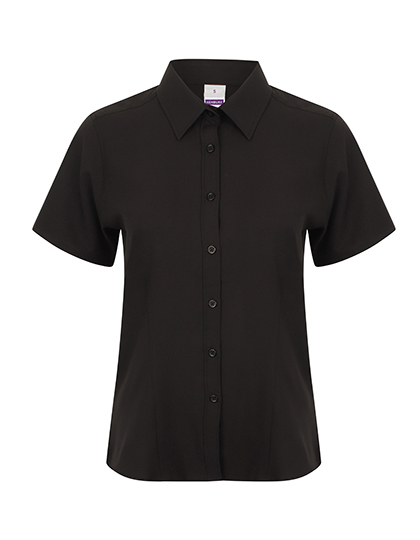 Henbury Ladies' Wicking Short Sleeve Shirt