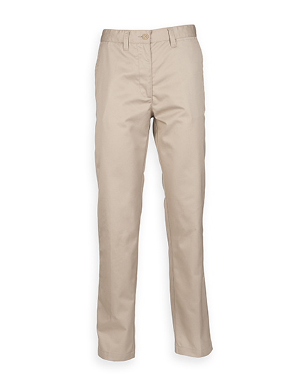 Henbury Ladies' 65/35 Poly/Cotton Chino in Stone