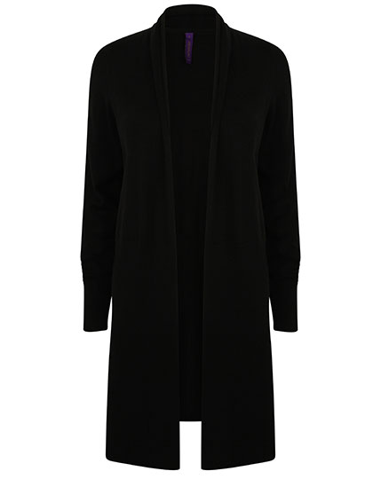 Ladies' Longline Open Cardigan — besticken oder bedrucken lassen