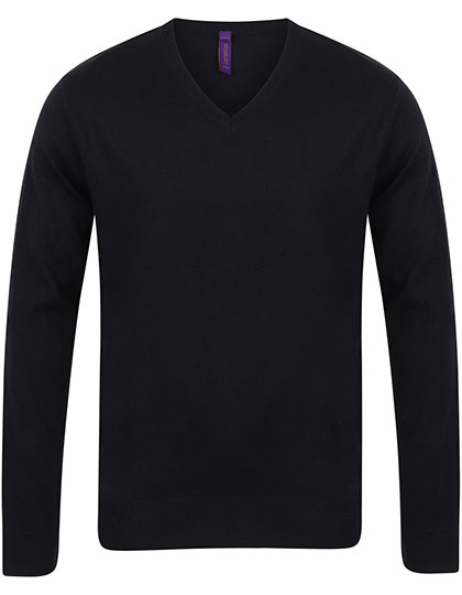 Henbury Men's Lightweight V-Neck Jumper