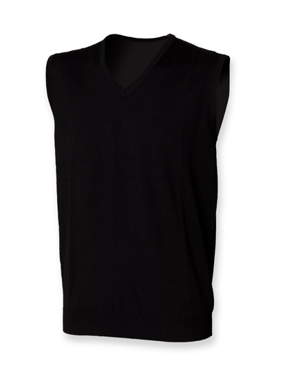 Men's Lightweight Sleeveless V-Neck Jumper — besticken oder bedrucken lassen