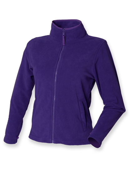 Henbury Ladies' Microfleece Jacket in Purple
