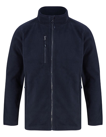 Henbury Recycled Polyester Microfleece Jacket in Navy
