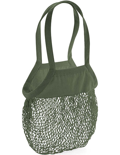 Westford Mill Organic Cotton Mesh Grocery Bag in Olive Green