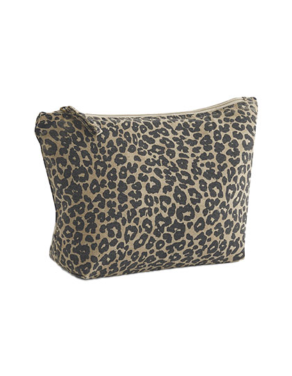 Westford Mill Leopard Print Canvas Accessory Bag