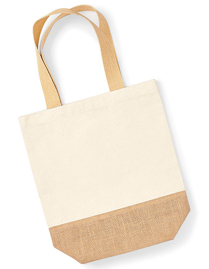 Jute Base Canvas Shopper — besticken oder bedrucken lassen