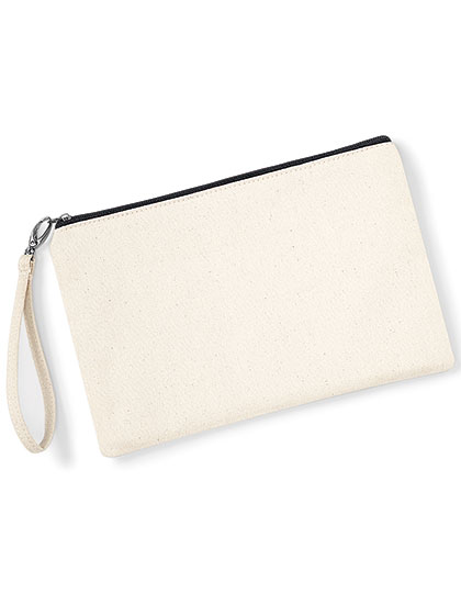 Westford Mill Canvas Wristlet Pouch in Natural