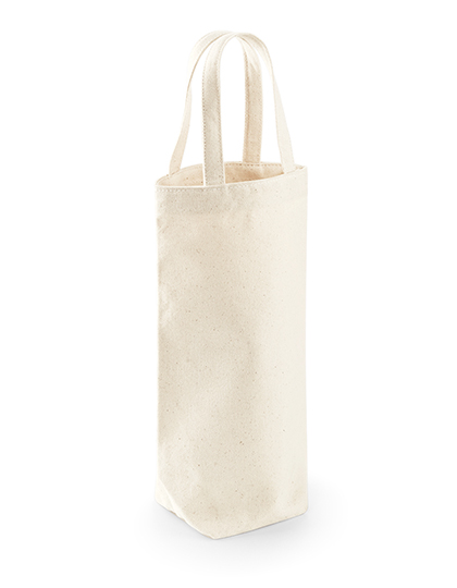 Westford Mill Fairtrade Cotton Bottle Bag in Natural