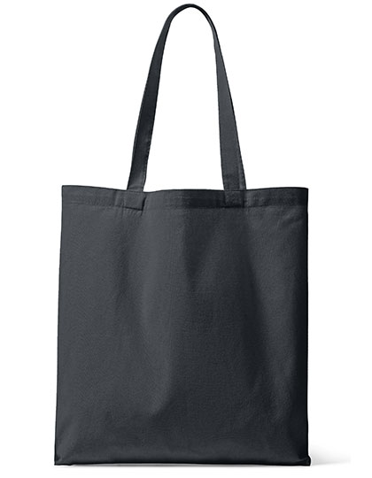 Halink Organic Canvas Carrier Bag Long Handle London 01 in Dark Grey