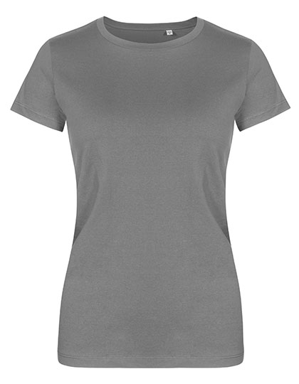X.O by Promodoro Women's Roundneck T-Shirt in Steel Grey (Solid)