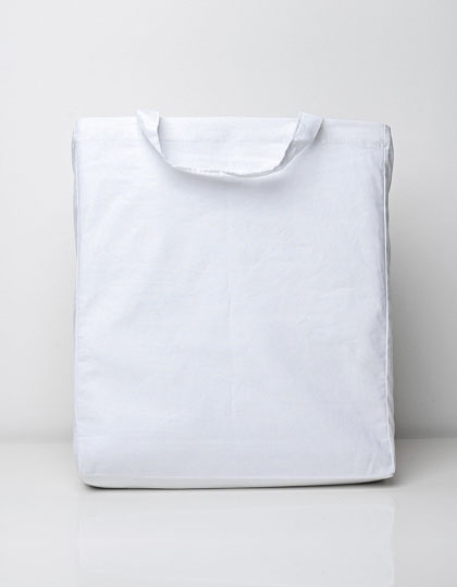 Cotton Bag Side Fold Short Handles — besticken oder bedrucken lassen