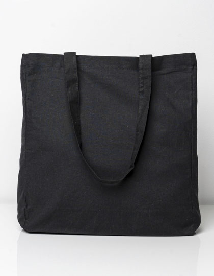 Cotton Bag Side Fold Long Handles — besticken oder bedrucken lassen