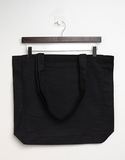 Cotton Bag Side Fold Long Handles — besticken oder bedrucken lassen