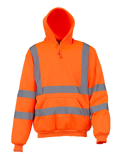 Hi-Vis Pull-Over Hoodie — besticken oder bedrucken lassen
