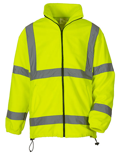YOKO Hi-Vis Fleece Jacket in Hi-Vis Yellow