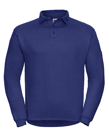Russell Athletic Heavy Duty Workwear Collar Sweatshirt in Bright Royal