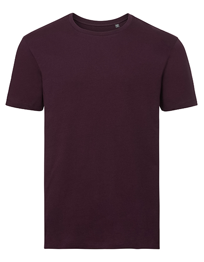 Russell Athletic Pure Organic Men`s Pure Organic T in Burgundy