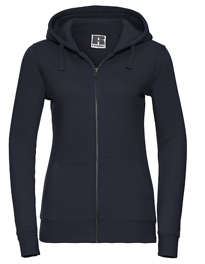 Russell Athletic Ladies' Authentic Zipped Hood Jacket in French Navy