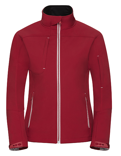 Russell Athletic Ladies' Bionic Softshell Jacket in Classic Red