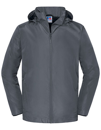Russell Athletic Essential Weather Shell Jacket in Iron Grey