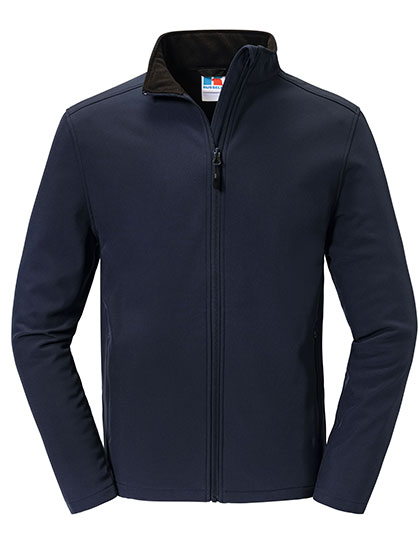 Russell Athletic Essential Softshell Jacket in French Navy