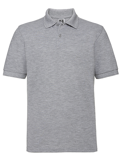 Russell Athletic Hardwearing Polycotton Polo in Light Oxford (Heather)