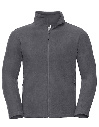 Russell Athletic Men's Full Zip Outdoor Fleece in Convoy Grey (Solid)