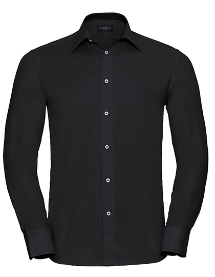 Russell Athletic Collection Men's Long Sleeve Tailored Oxford Shirt