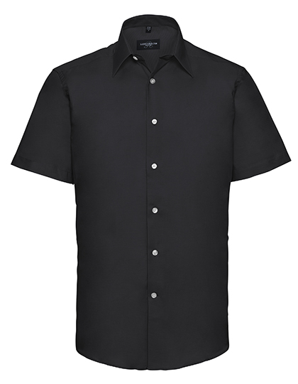 Russell Athletic Collection Men's Short Sleeve Tailored Oxford Shirt