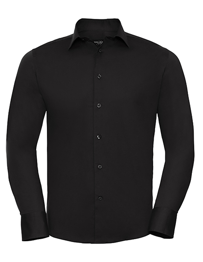 Russell Athletic Collection Men's Long Sleeve Fitted Stretch Shirt