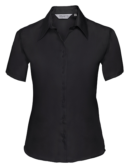 Ladies' Short Sleeve Tailored Ultimate Non-Iron Shirt — besticken oder bedrucken lassen