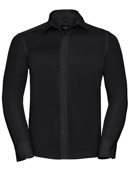 Men's Long Sleeve Tailored Ultimate Non-Iron Shirt — besticken oder bedrucken lassen