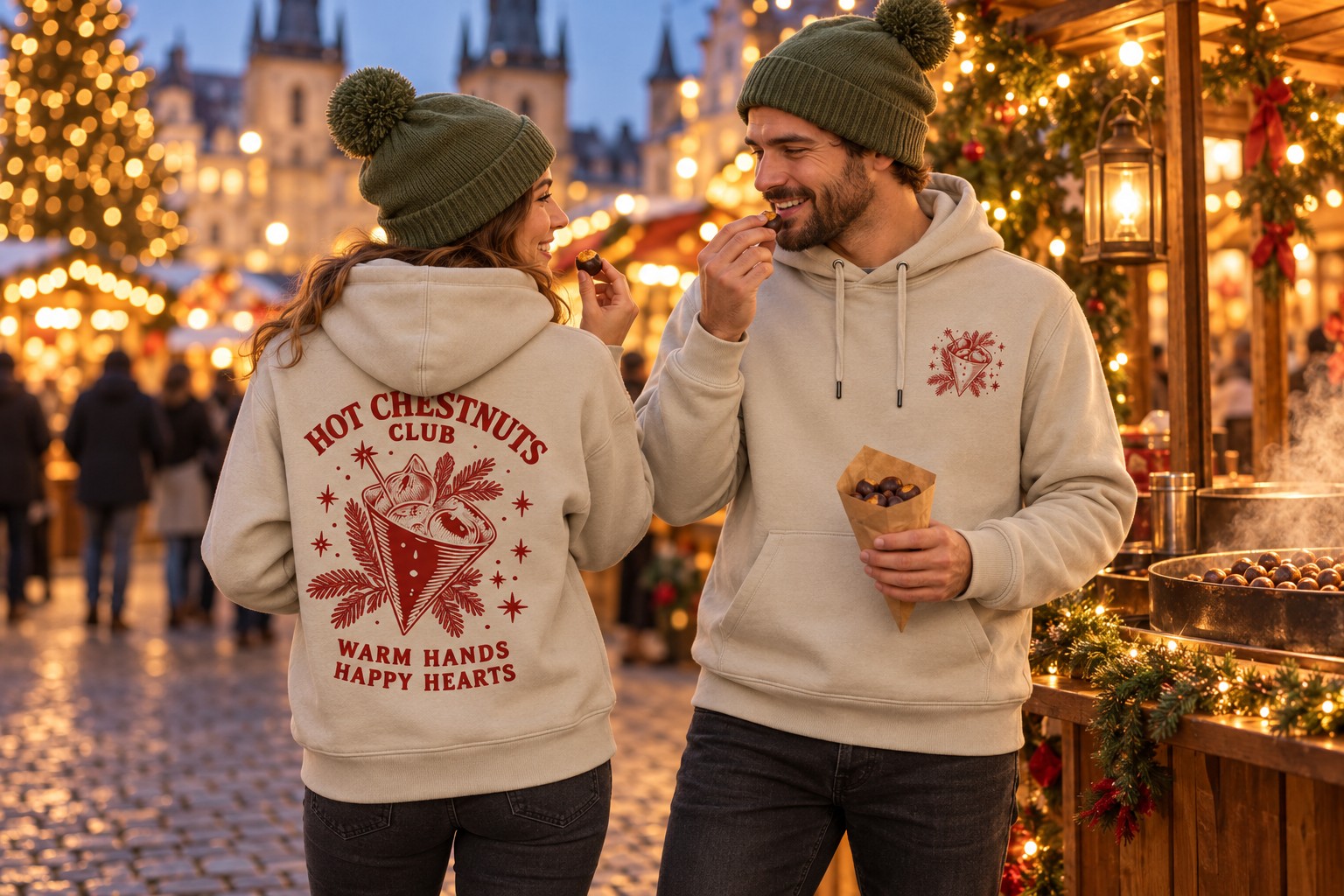 B&C BE INSPIRED Hoodie Hot Chestnuts Club